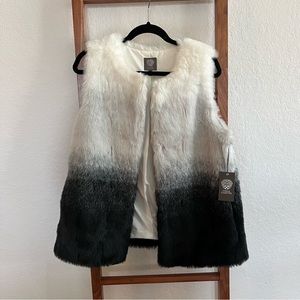 Vince Camuto Faux Fur Vest NWT